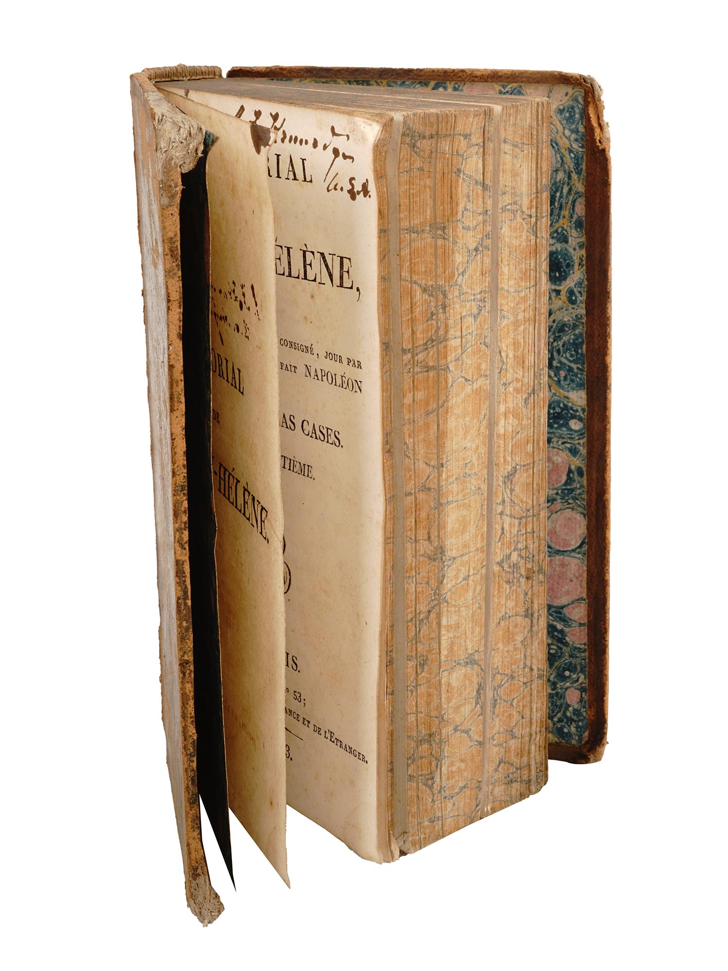 ANTIQUE 1823 NAPOLEON SAINT HELENA MEMORIAL BOOKS PIC-4
